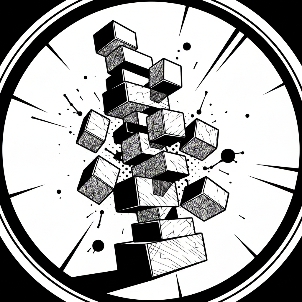 Mains d'un créateur arrangeant des éléments de papier découpé représentant des cases et des bulles sur une table lumineuse