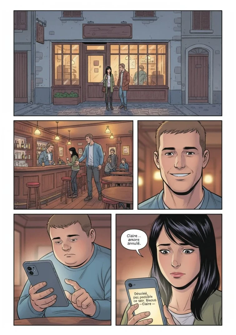 LE DEUIL ET L'ÉTINCELLE — Café des Cornailles - Anniversaire de Léa - Page 1