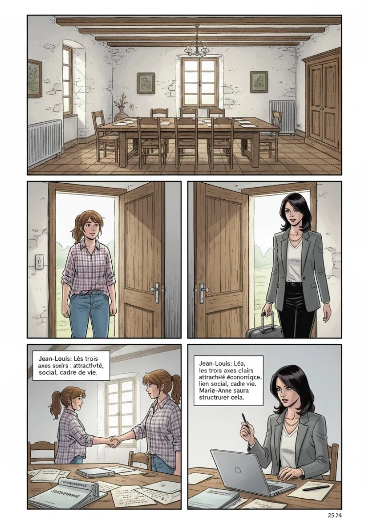 LA CAMPAGNE - PREMIÈRE MOITIÉ — Maison de Louise - Arrivée de Marie-Anne - Page 1