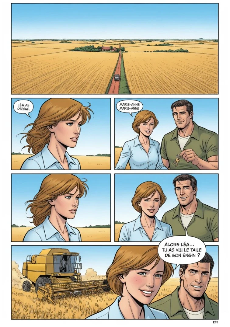 LA CAMPAGNE - DEUXIÈME MOITIÉ — Maison de Louise - Été 2019, moissonneuse-batteuse de Valentin - Page 1