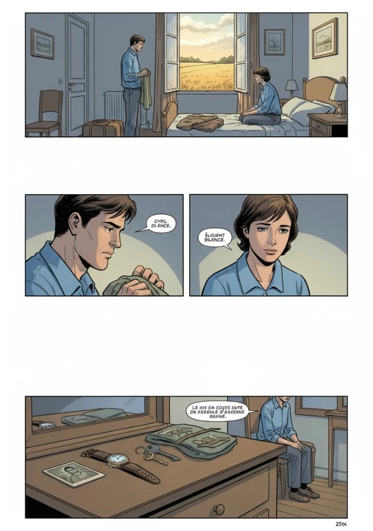 L'ÉLECTION ET L'APRÈS — Maison de Louise - Chambre, séparation avec Cyril - Page 1