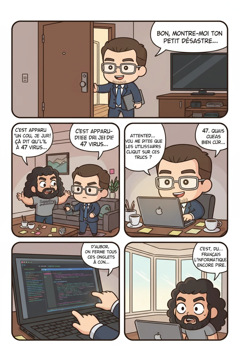 Petit frère est devenu grand : Le Manuel de Survie Tech d'Ayoub — L'Appartement d'Ayoub - Le Chaos Numérique - Page 3