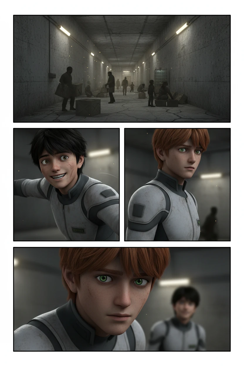 Les Échos du Passé — Abri 19 - Couloir animé - Page 1