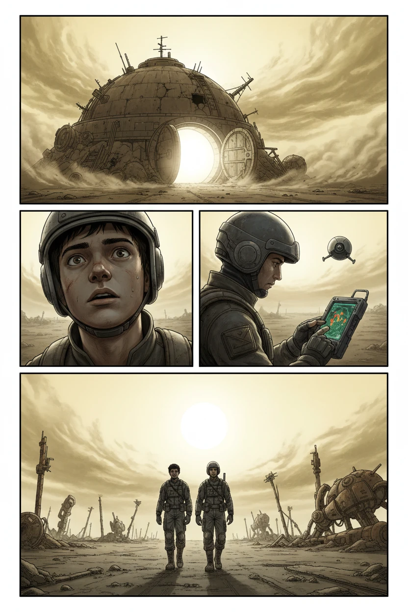 L'Éveil du Monde — Extérieur - Désert industriel - Page 1