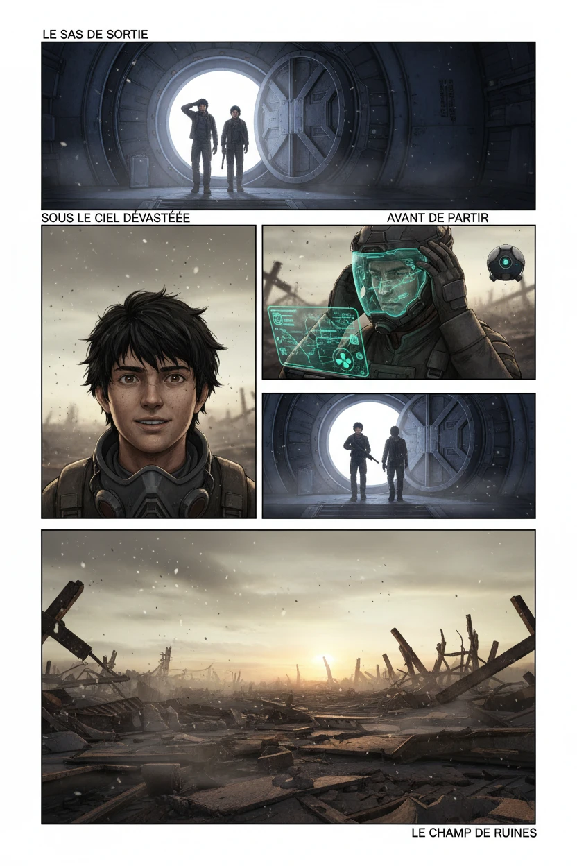 L'Éveil du Monde — Extérieur - Ruines métalliques - Page 1