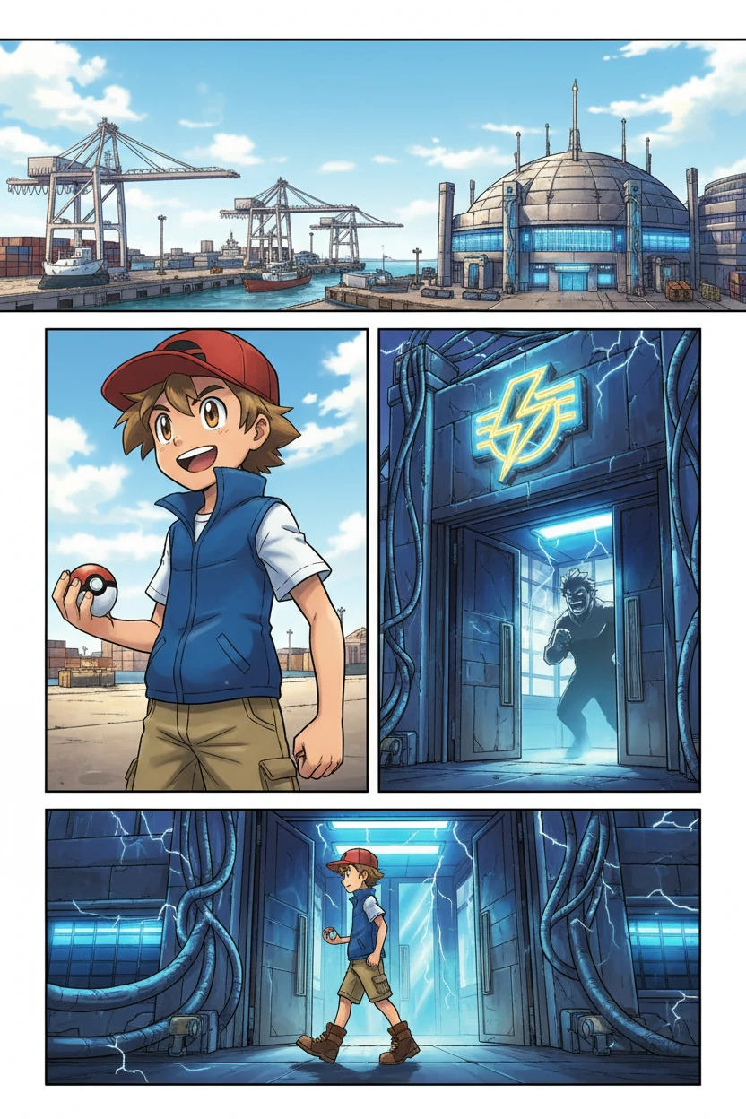 L'Aventure à Kanto — Kanto - Carmin sur Mer - Arène et Ville - Page 1