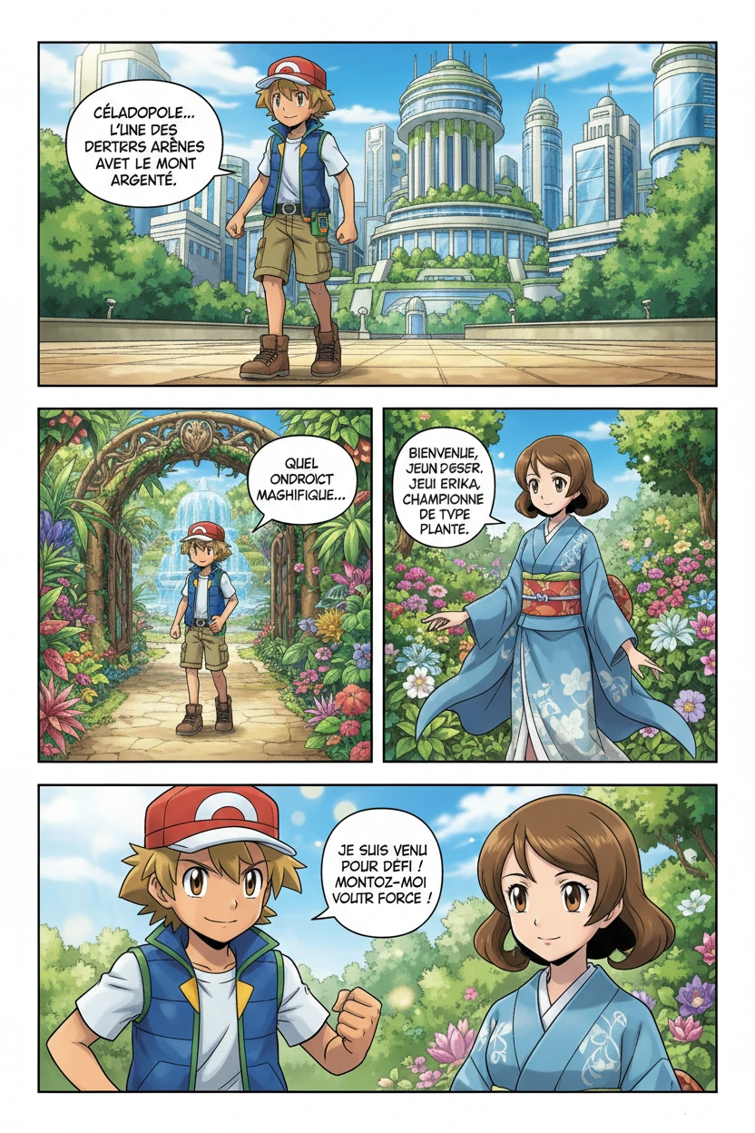 L'Ultime Défi du Mont Argenté — Kanto - Céladopole - Arène et Ville - Page 1