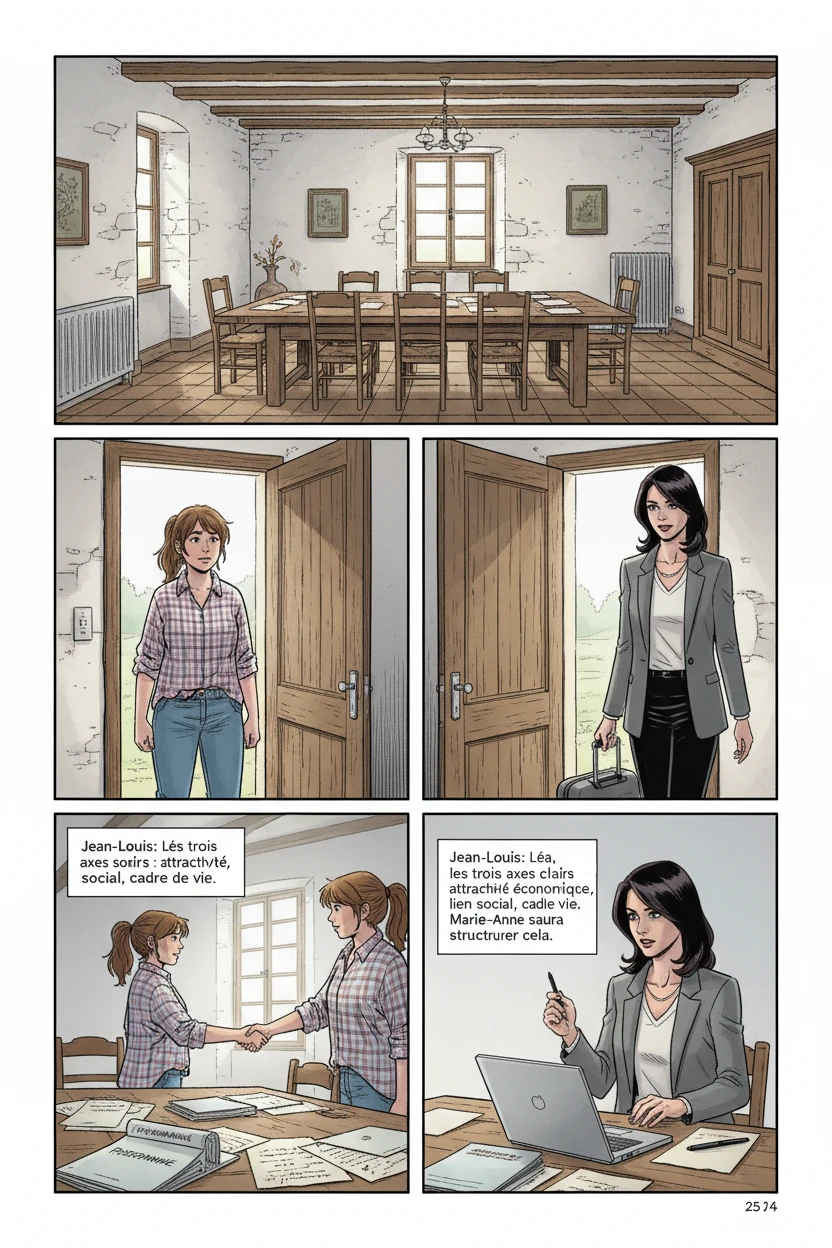 LA CAMPAGNE - PREMIÈRE MOITIÉ — Maison de Louise - Arrivée de Marie-Anne - Page 1