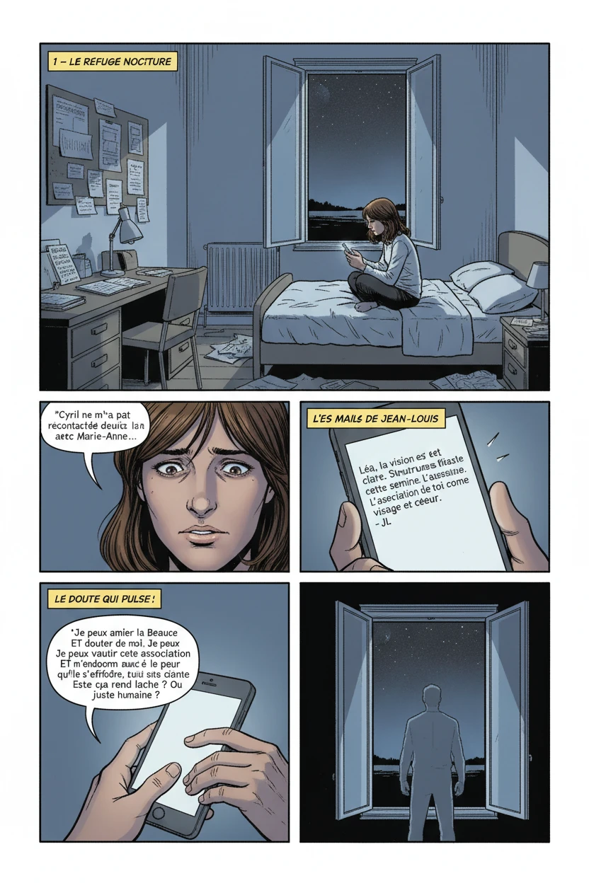 LA CAMPAGNE - PREMIÈRE MOITIÉ — Maison de Louise - Soir, journal et doutes - Page 1