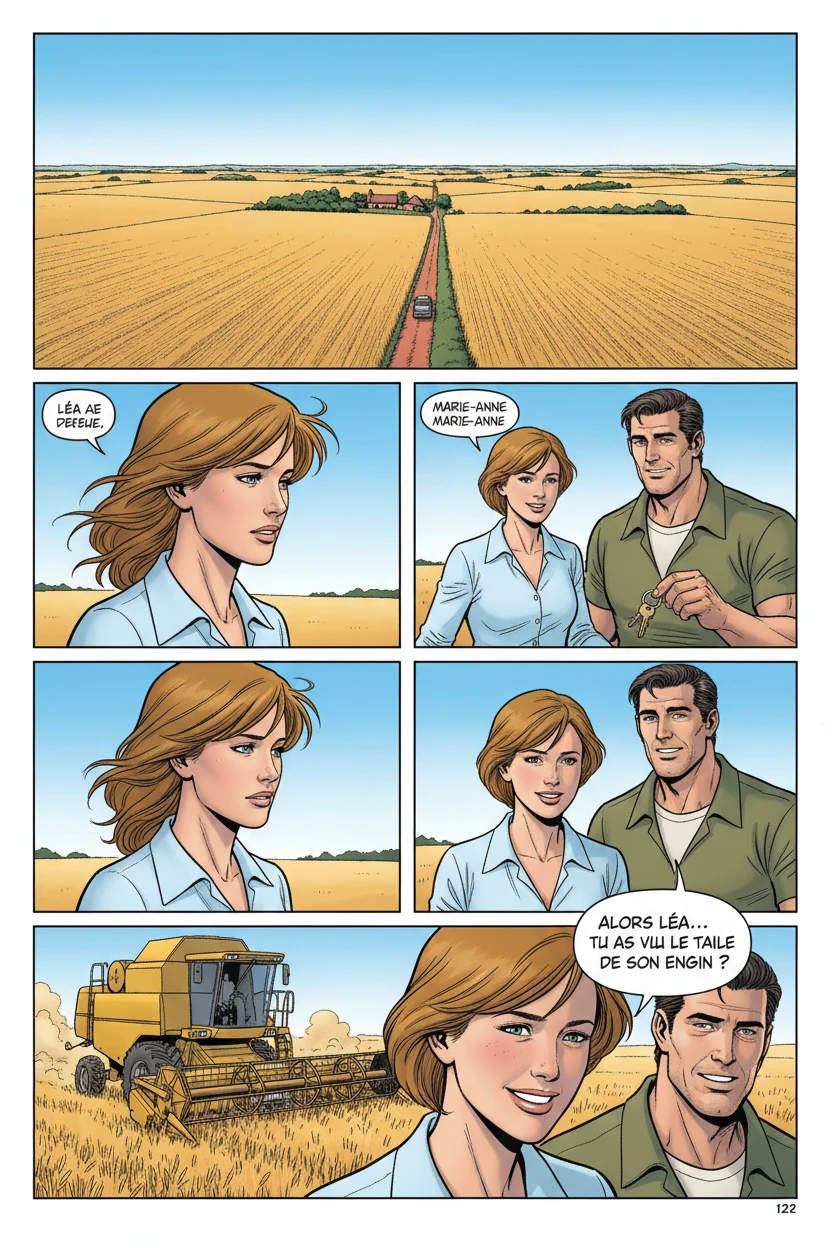 LA CAMPAGNE - DEUXIÈME MOITIÉ — Maison de Louise - Été 2019, moissonneuse-batteuse de Valentin - Page 1