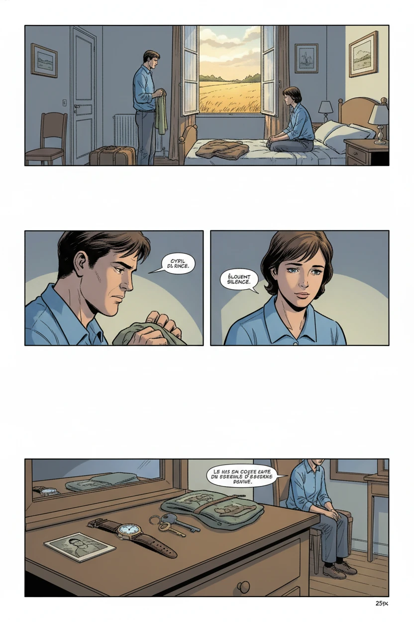 L'ÉLECTION ET L'APRÈS — Maison de Louise - Chambre, séparation avec Cyril - Page 1