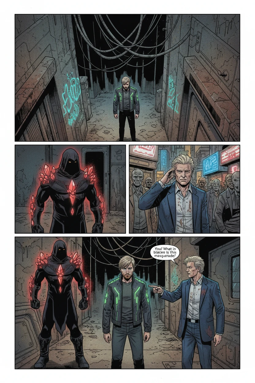 L'Affrontement aux Bas-Niveaux de Coruscant — Ruelle Souterraine Congestionnée - Page 1