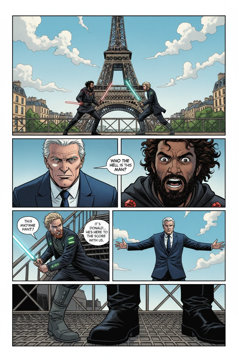 Combat à 3 au sabre laser - Page 1